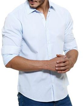 Camisa Masculino Manga longa Branco Liso Noblemen's