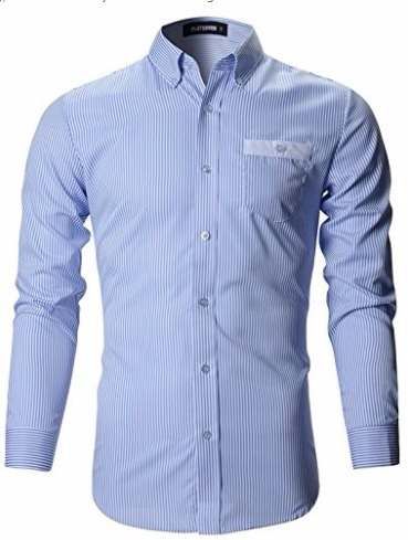 Camisa Manga Longa Slim Listrado Noblemen's