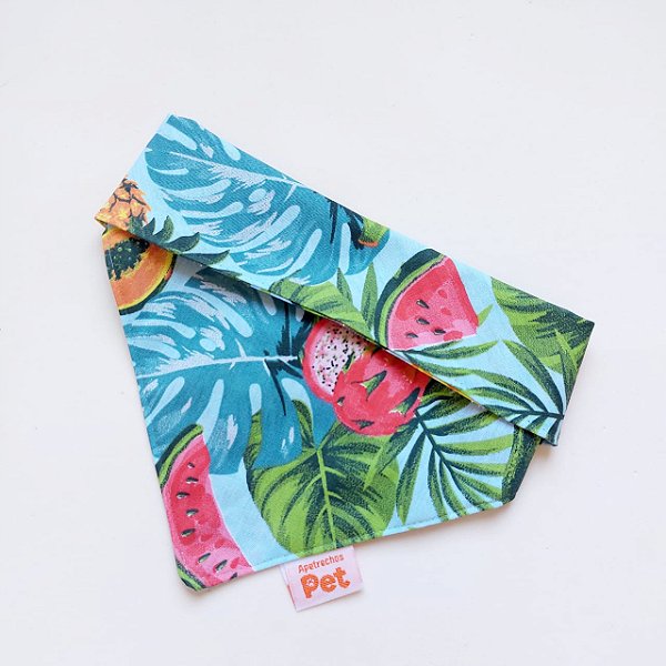 Bandana pet Frutas verão 2025