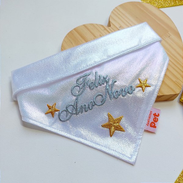 Bandana para pet Ano novo Brilhante
