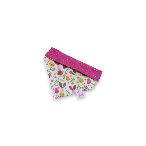 Bandana pet pink de Páscoa