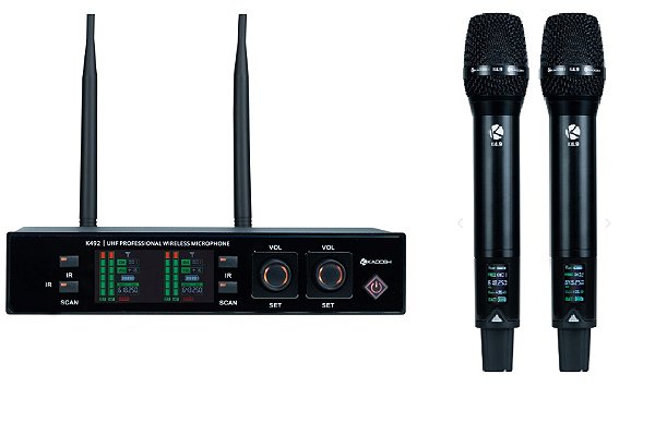 MICROFONE SEM FIO DUPLO K492M KADOSH