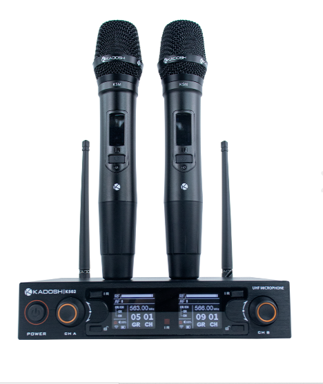 MICROFONE SEM FIO DUPLO K502 KADOSH