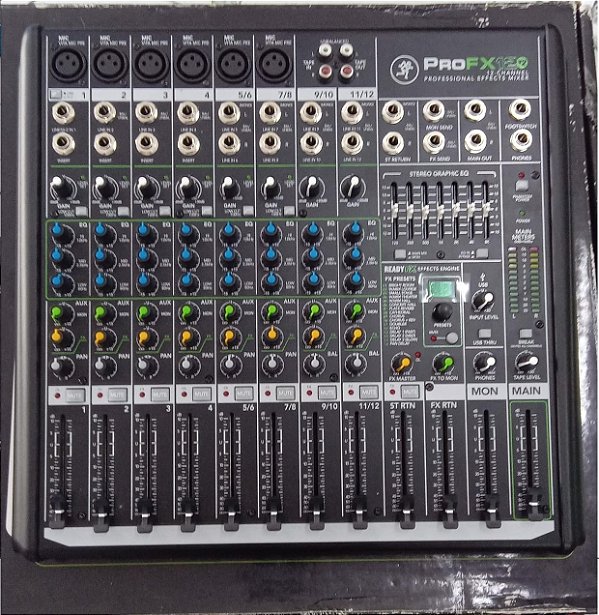 Mesa de som Mackie PRO FX12 V2 - DE 3.590 POR 2.513 (30%OFF)