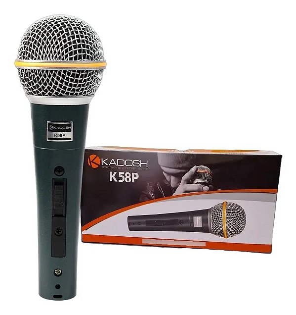 MICROFONE KADOSH K58P AZUL PETRÓLEO ( COM CABO )