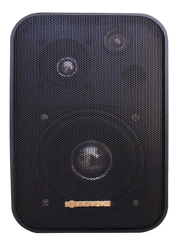 CAIXA DE SOM AMBIENTE 60W COMPACTA COM SUPORTE SOUNDVOICE