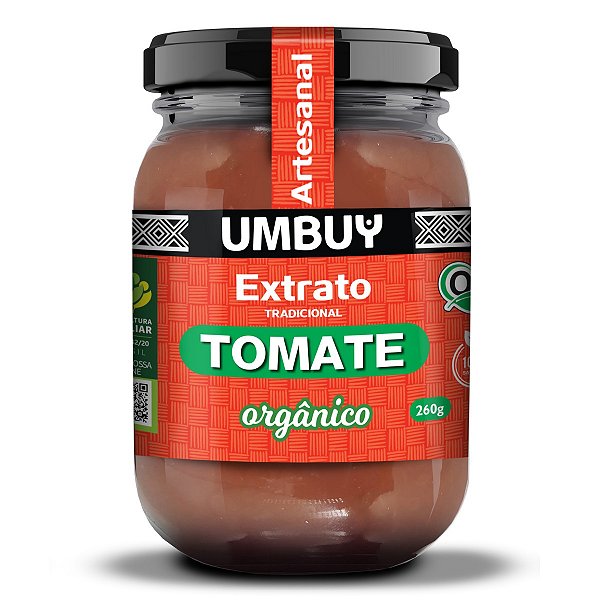 Extrato Orgânico de Tomate Tradicional Umbuy Orgânicos 260g