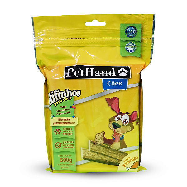 Bifinho Para Cães Sabor Frango Pethand 500G