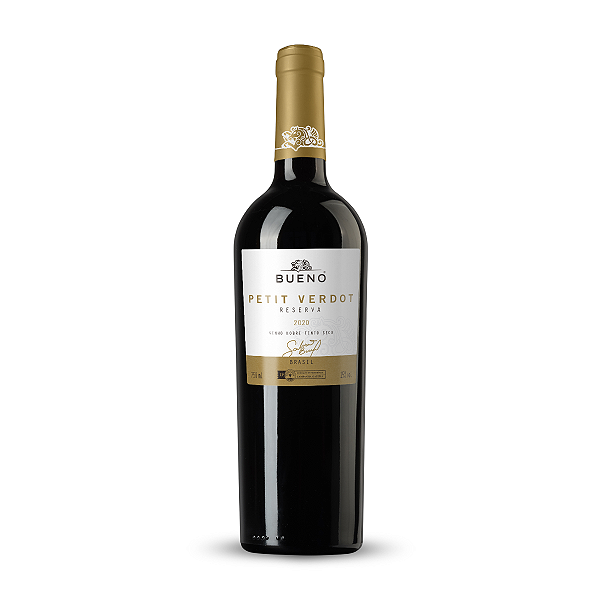 Vinho Bueno Petit Verdot Reserva 750Ml, Vinho Nobre Tinto Seco, Vermelho, Intenso, Potente E Aromático, Perfeito Terroir