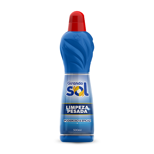 Limpador Limpeza Pesada Girando Sol 500Ml, Limpador Multiuso Perfumado 5 Em 1 Secagem Rápida, Azul, Poderoso E Eficaz Co