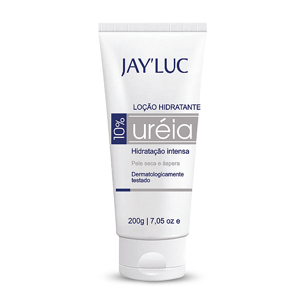 Loção Hidratante Intensiva 10% Uréia Jay Luc 200G, Creme Hidratante Intensivo Com Uréia, Branco, Reparação De Pele Seca
