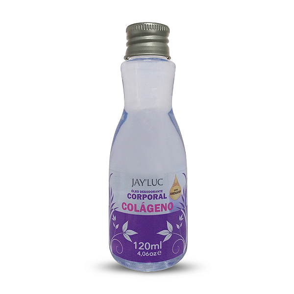 Óleo Desodorante Corporal Colágeno Jay Luc 120Ml, Hidratante Corporal Firmador E Perfumado, Roxo, Hidratação Intensa E E