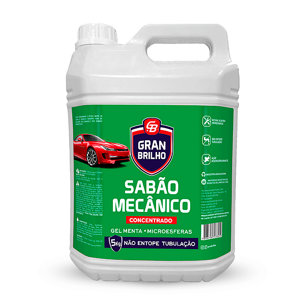 Sabão Mecânico Concentrado Gel Menta E Microesferas Gran Brilho 5Kg, Sabão Desengraxante Automotivo Em Creme, Rosa, Remo
