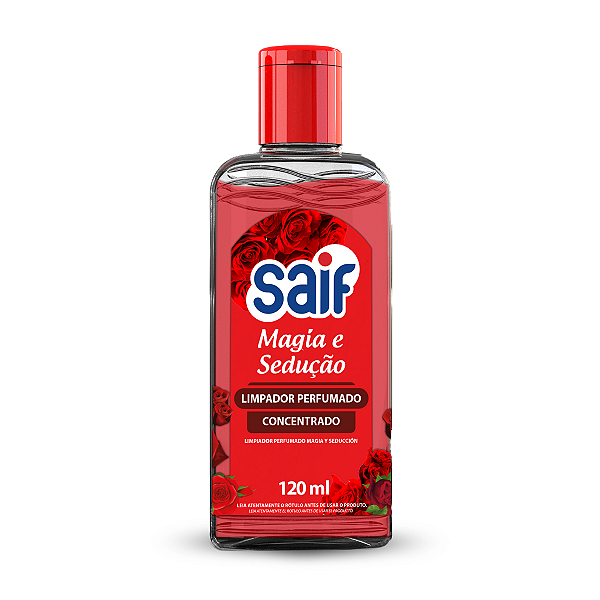 Limpador Perfumado Concentrado Magia E Sedução Saif 120Ml, Higienizador Concentrado Perfumado Odorizador De Ambiente, Ve