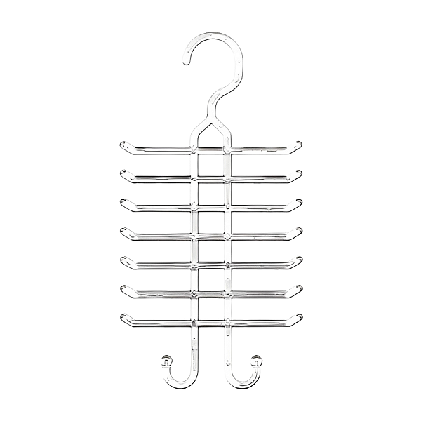 Cabide Para Gravatas Cristal Cinquetti, Suporte De Gravatas, Incolor, Organização Com Elegância, Proteção E Durabilidade