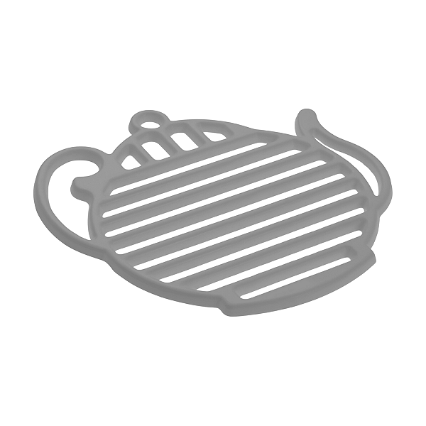 Descanso Para Panela Fine Cinza Cinquetti, Protetor De Mesa Apoio De Panela, Cinza, Panelas Seguras E Mesa Protegida, Pr