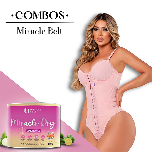 Cinta Modeladora Body com Bojo + Miracle Dry