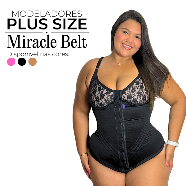 Cinta Modeladora Feminina Body Pré Moldado Plus Size