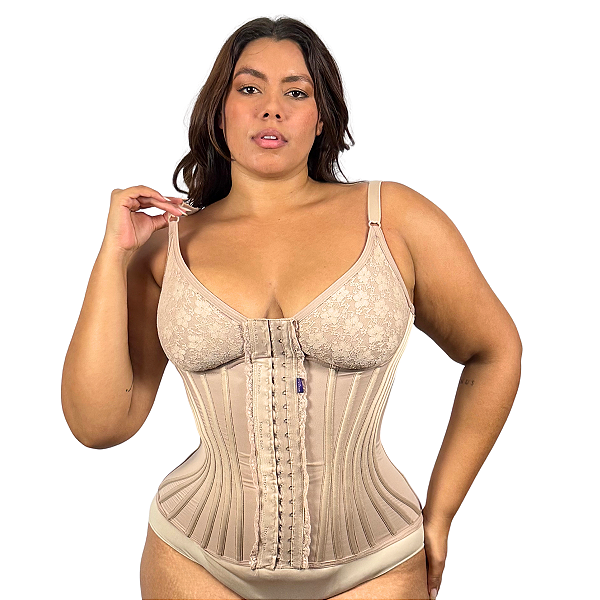 Corset Luxury Alta Costura Busto Pré Moldado Plus Size