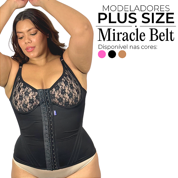 Cinta Modeladora Busto Pré Moldado Plus Size