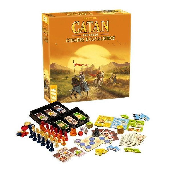 Jogo de Tabuleiro Catan Expansão Cidades e Cavaleiros