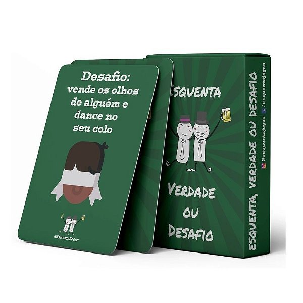 Jogo de Cartas Esquenta Verdade ou Desafio Baralho