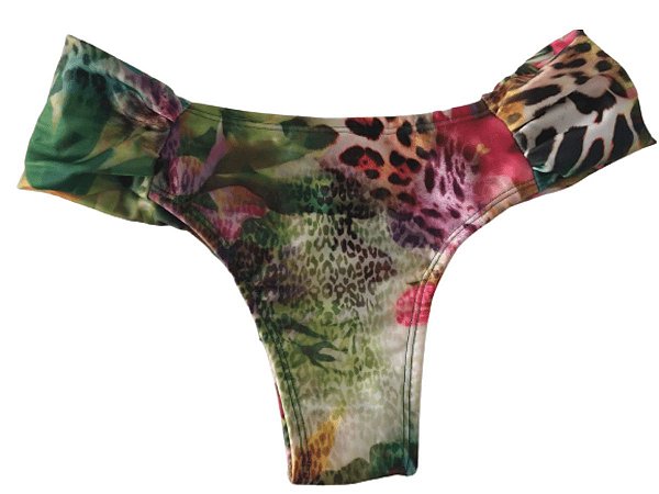 Biquíni calcinha borboleta floral