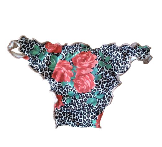 Biquíni calcinha ripple  onça floral