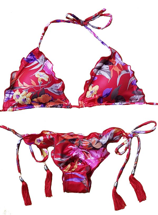 Biquíni Ripple Vermelho Floral