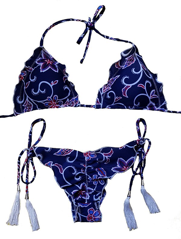 Biquíni Ripple Azul Floral