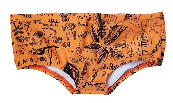 Sunga Infantil Fundo Do Mar