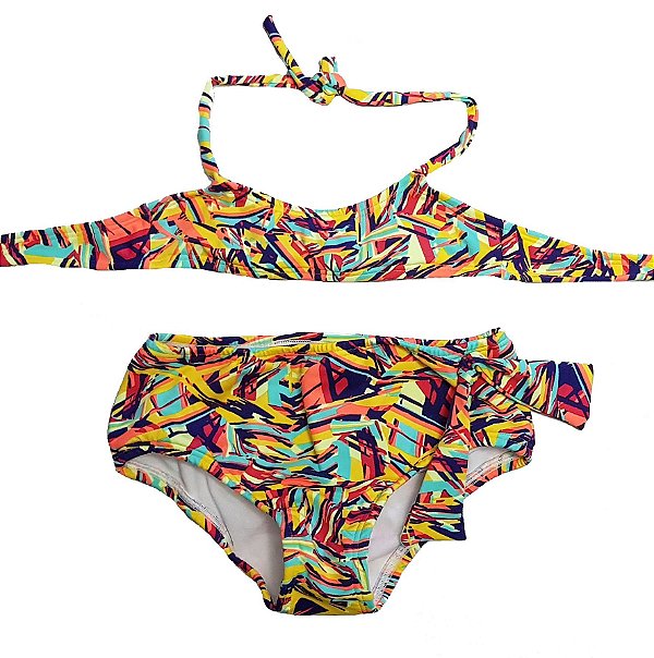 Biquíni Infantil Colorido