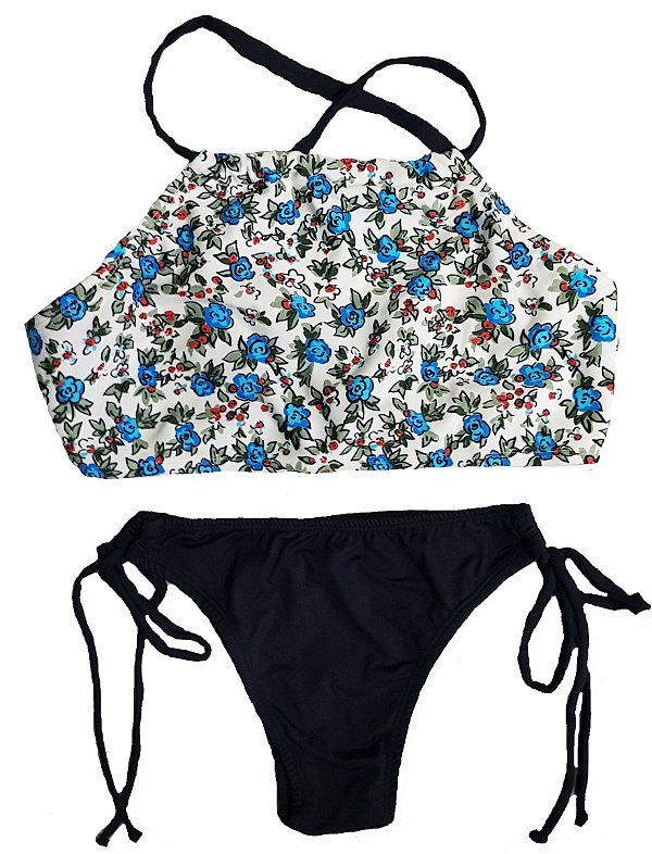 Biquíni Cropped Luisa Preto