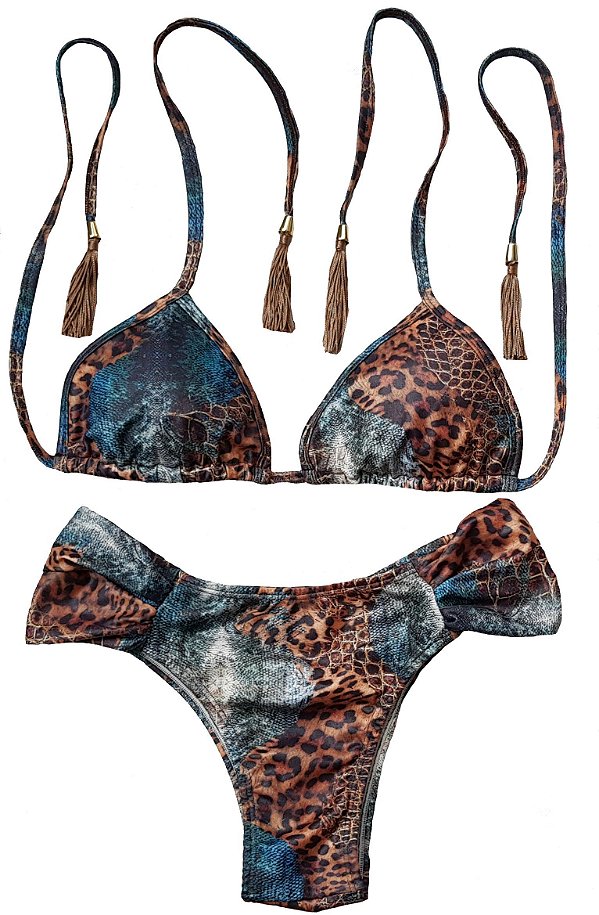 Biquíni Animal Print Cortininha