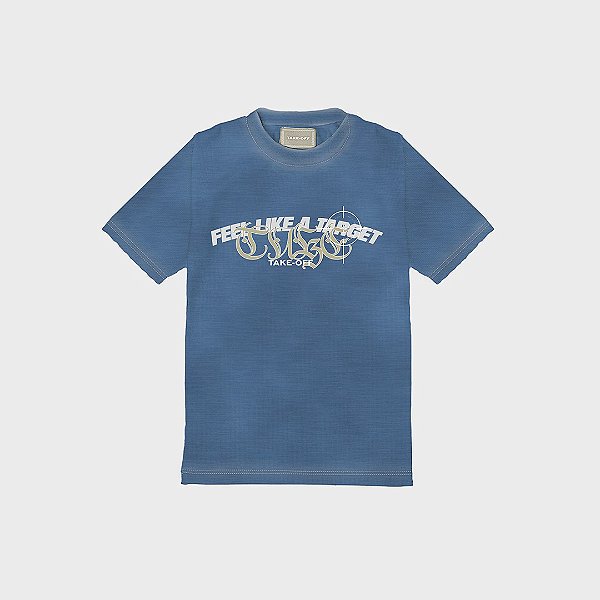 Camiseta Take-Off SS_23 Stoned Graphite Azul