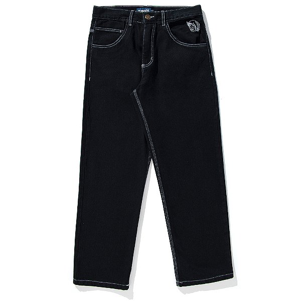 Calça Tupode Jeans 678 Contraste Preta