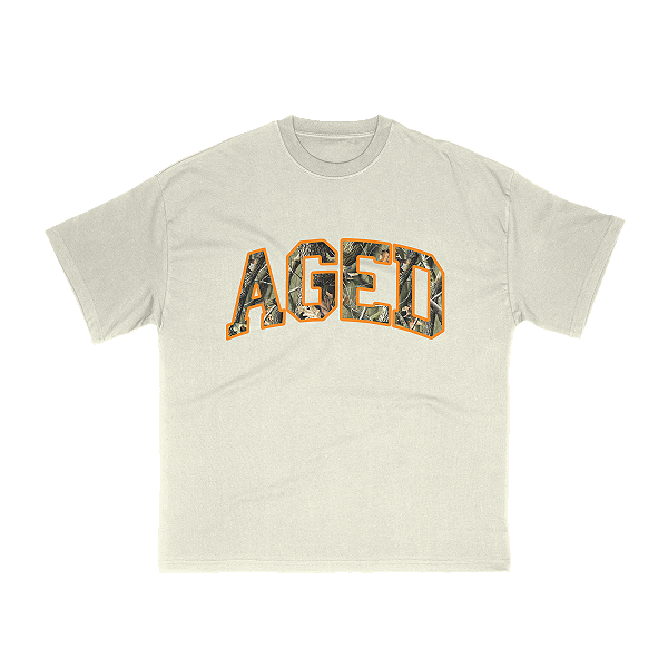 Camiseta Aged Archive Logo Real Tree Tee Branca