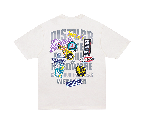 Camiseta Disturb Fresh Gear Off-White