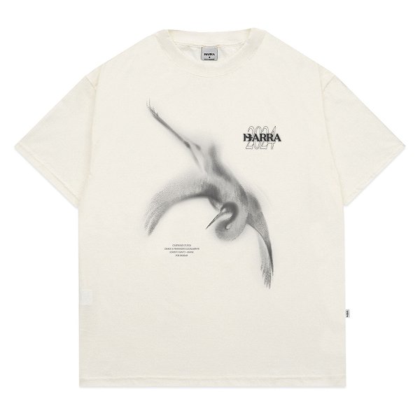 Camiseta Barra Crew Ahlma Espectro Off White