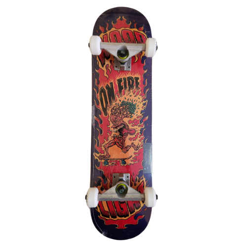 Skate Iniciante Wood Light 8.0" - On Fire