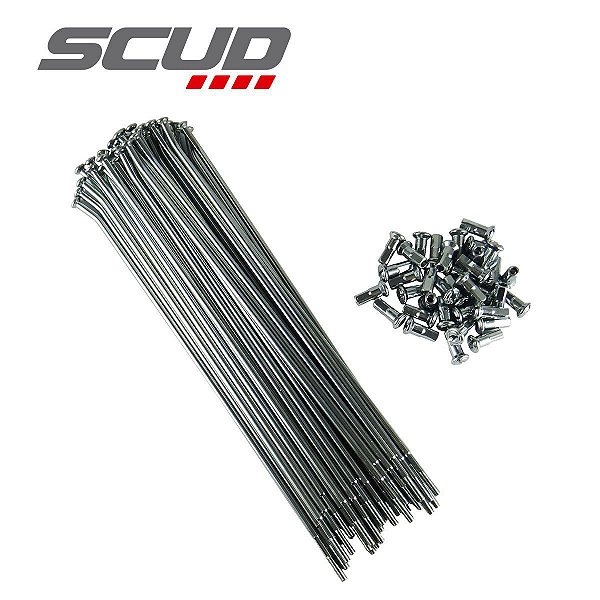 Kit de Raios Traseiros Crf 230 4mm Cromados Scud