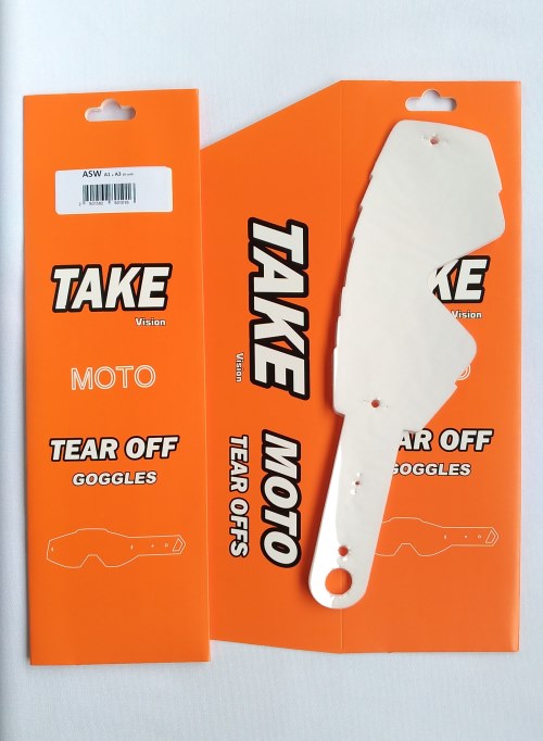 Tear Off Óculos 100% Ger I - Fmf 10 pcs