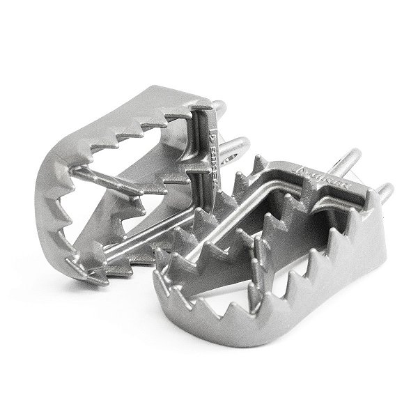 Pedaleiras Dianteiras Ttr 230 Inox T-Rex Biker