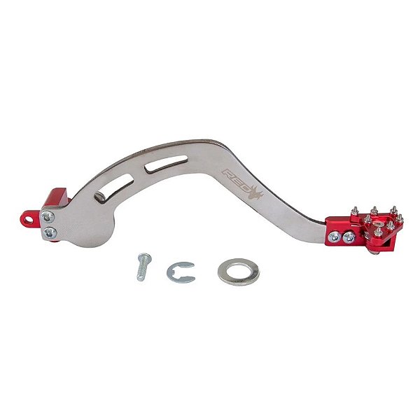 Pedal de Freio Crf 250 f Red Dragon Inox/Alumínio Retrátil