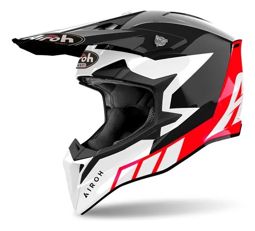 Capacete Airoh Wraaap Reloaded Red Gloss