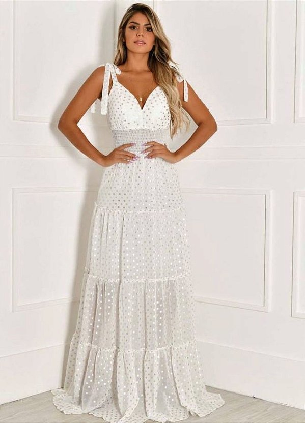 vestido branco praiano