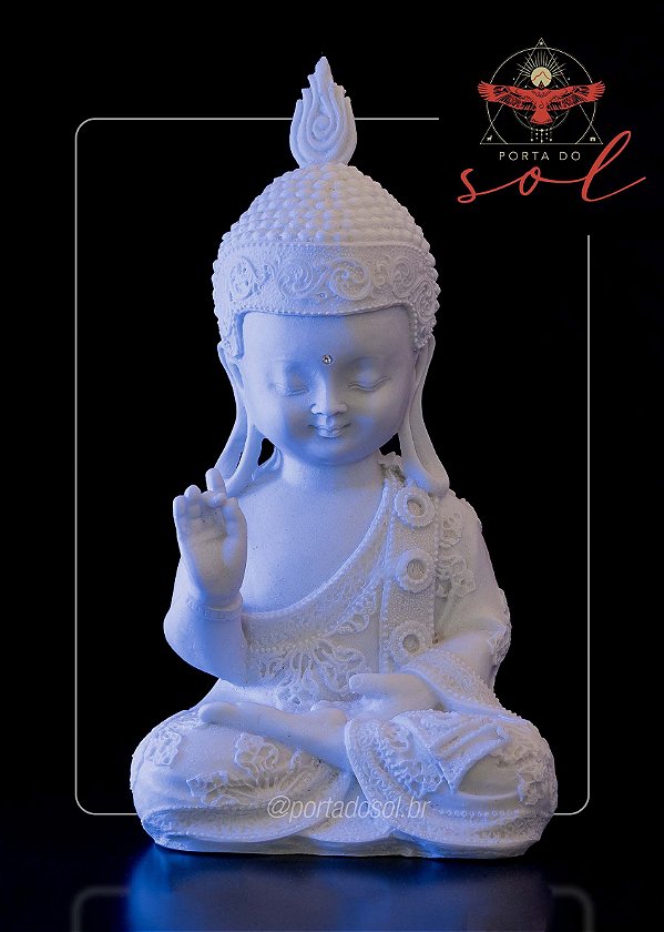 Buda Bebê Meditando em Marmorite - Karana Mudra