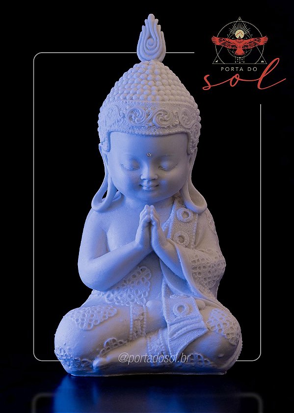 Buda Bebê Meditando em Marmorite - Anjali Mudra