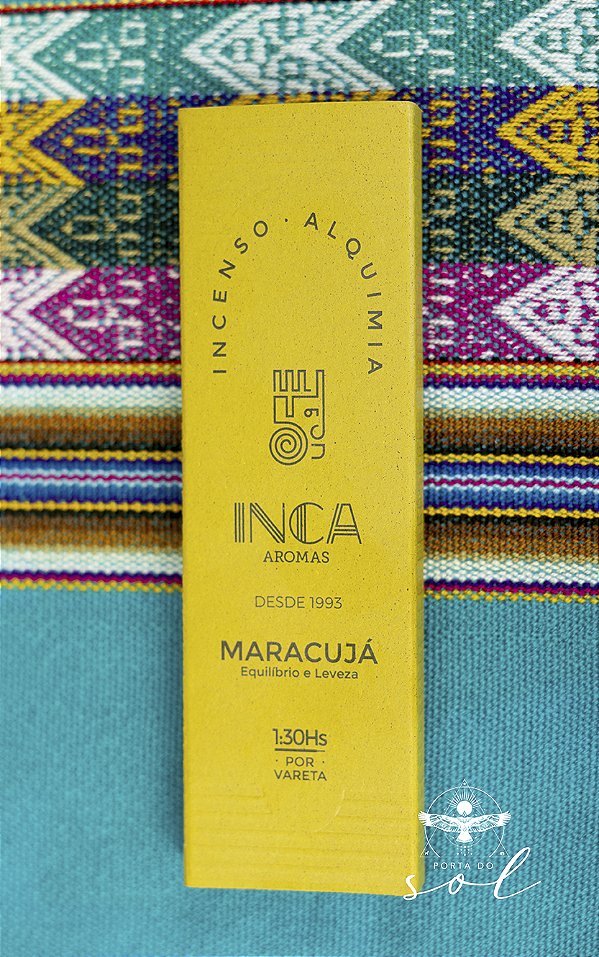Incenso Natural de Maracujá - Inca Aromas - 4 Varetas