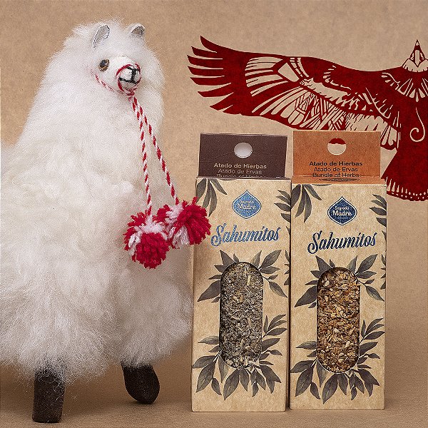 Incenso Sagrada Madre - Sahumito (Bastão) - Kit com Palo Santo e Salvia Branca